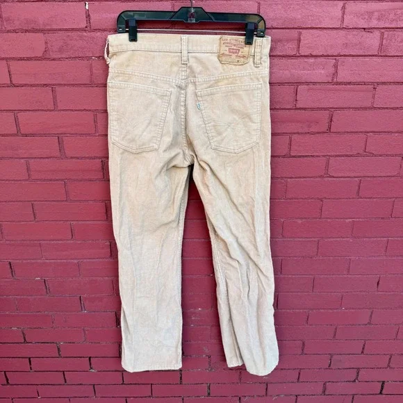 Vtg 70s Levi Strauss 517 Corduroy Pants Tan Mens Size W30 L30 Bootcut Retro‎ - Picture 5 of 10